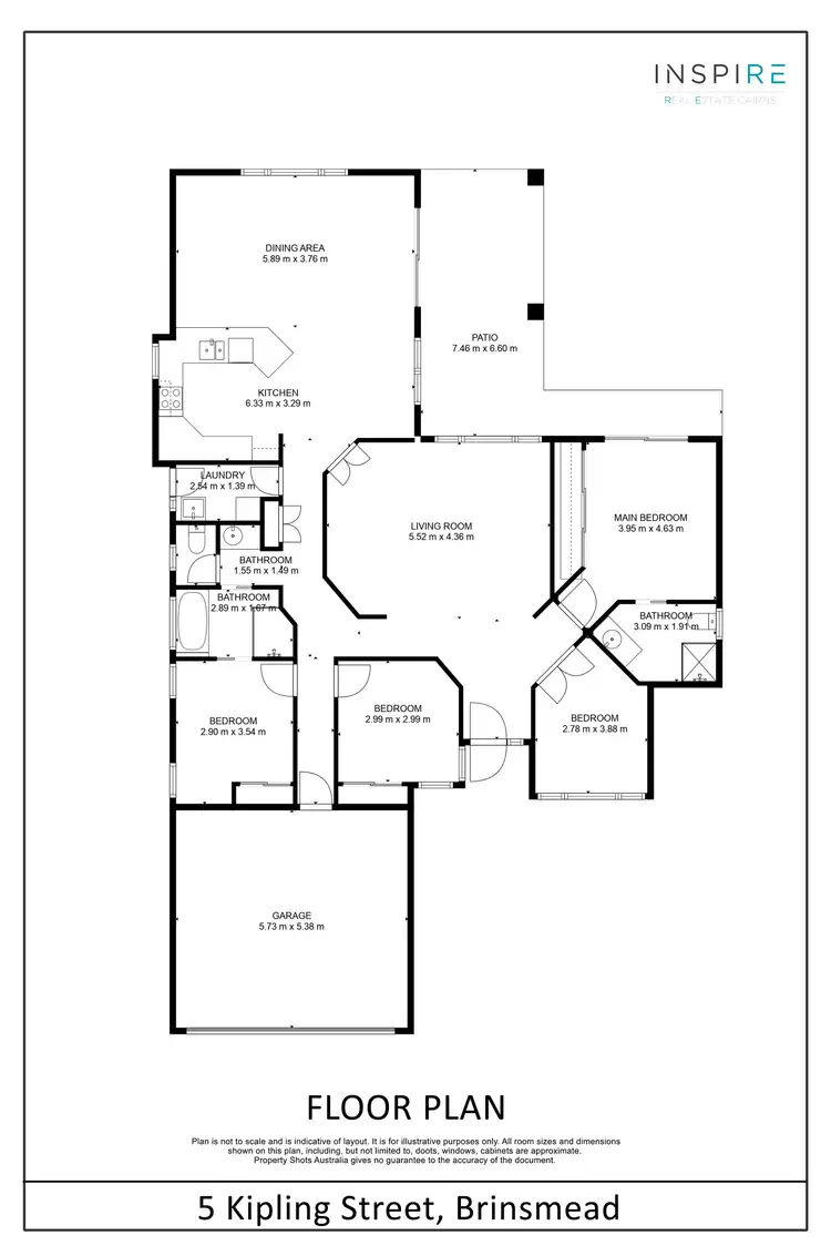 Floorplan of Homely house listing, 5 Kipling Street, Brinsmead QLD 4870