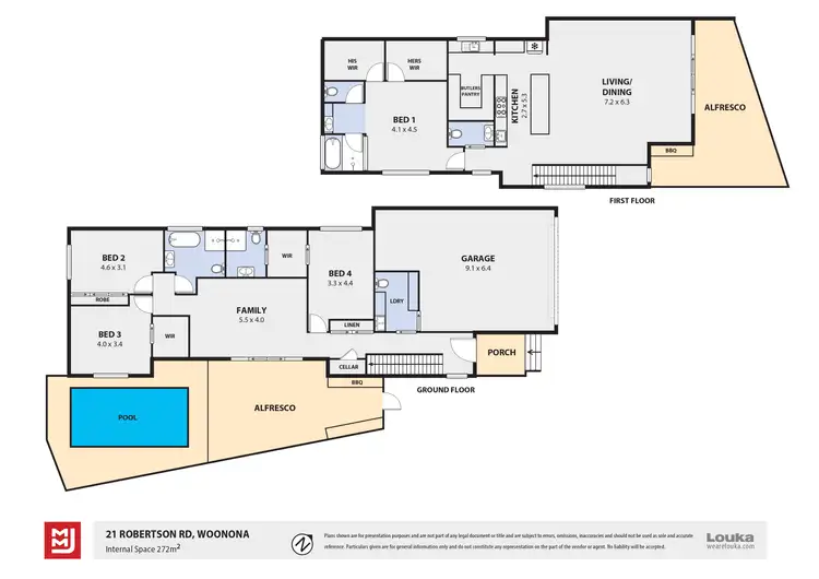 Floorplan of Homely house listing, 21 Robertson Road, Woonona NSW 2517