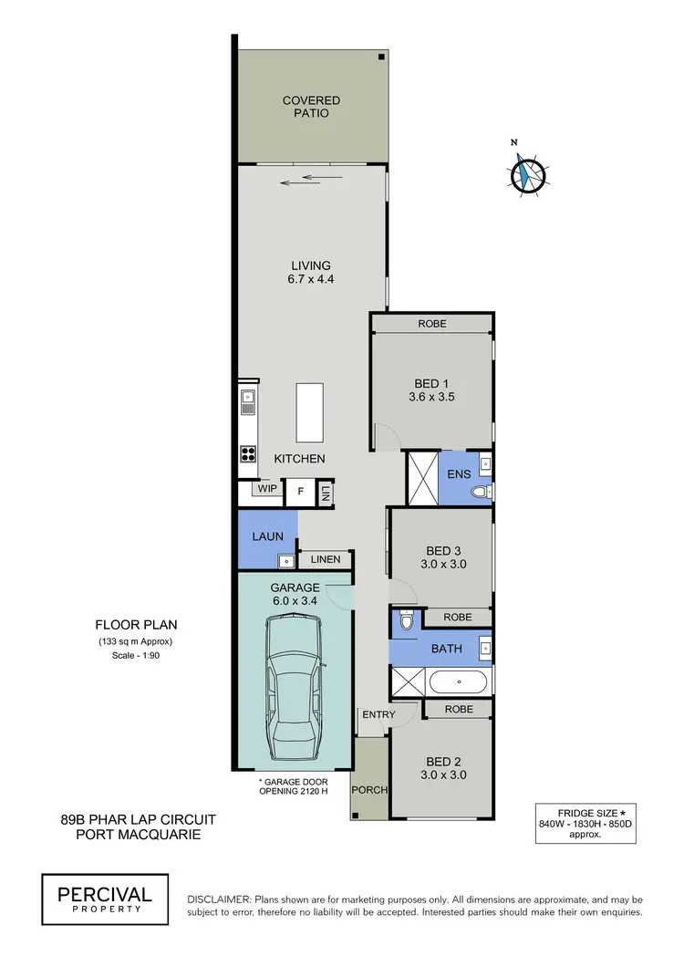 Floorplan of Homely house listing, 89B Phar Lap Circuit, Port Macquarie NSW 2444