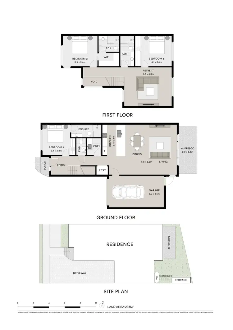 Floorplan of Homely townhouse listing, 3/5 Devon Park Drive, Highton VIC 3216