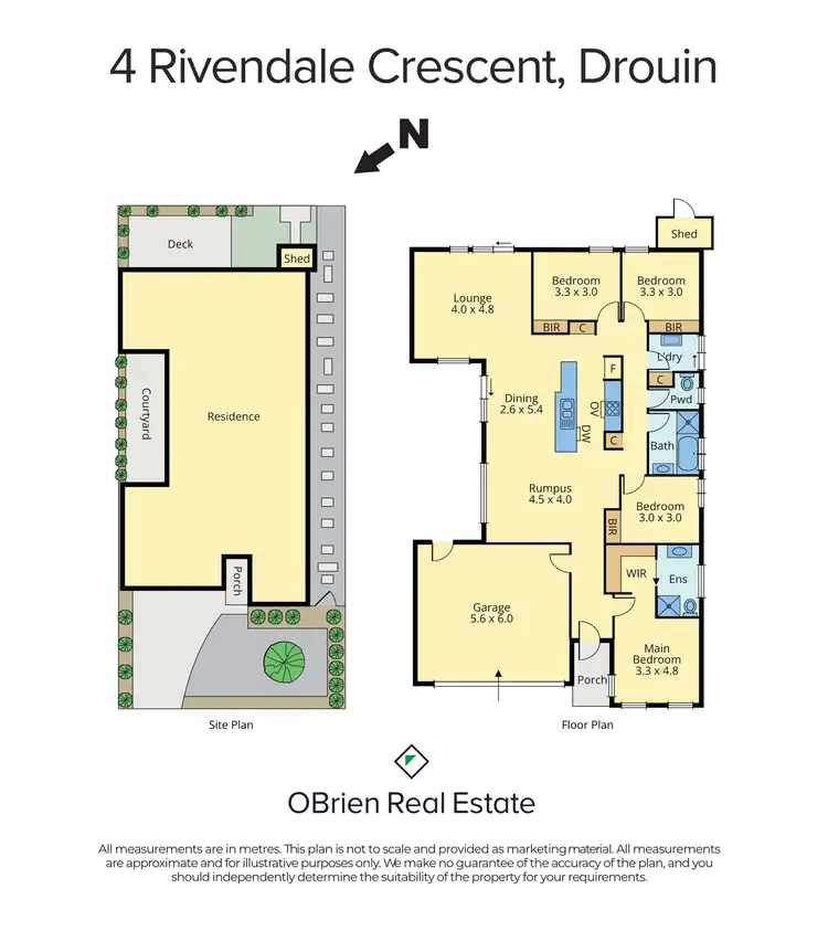 Floorplan of Homely house listing, 4 Rivendale Crescent, Drouin VIC 3818