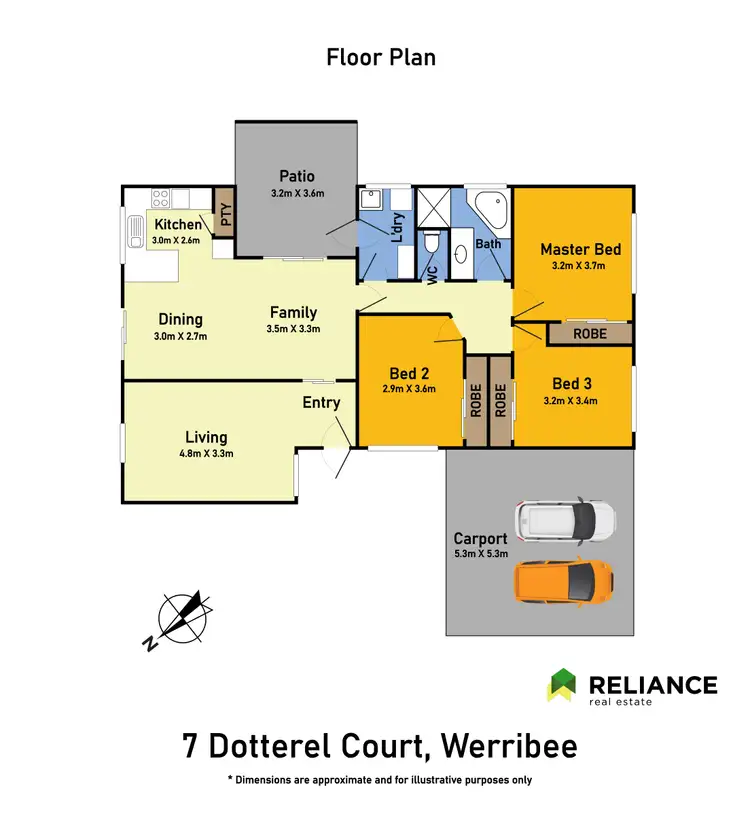 Floorplan of Homely house listing, 7 Dotterel Court, Werribee VIC 3030