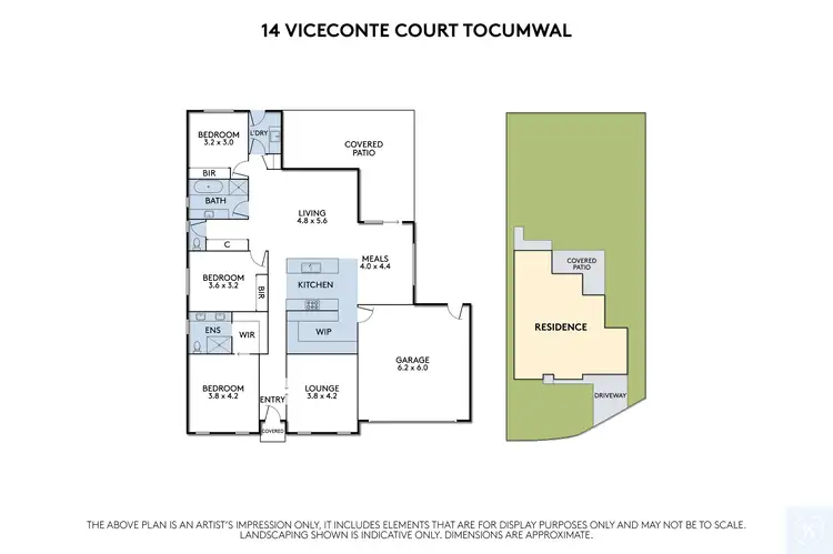 Floorplan of Homely house listing, 14 Viceconte Court, Tocumwal NSW 2714