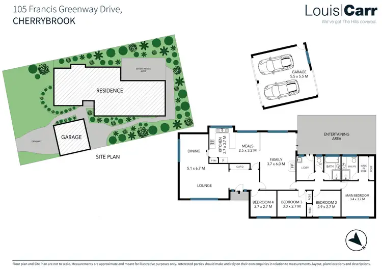 Floorplan of Homely house listing, 105 Francis Greenway Drive, Cherrybrook NSW 2126
