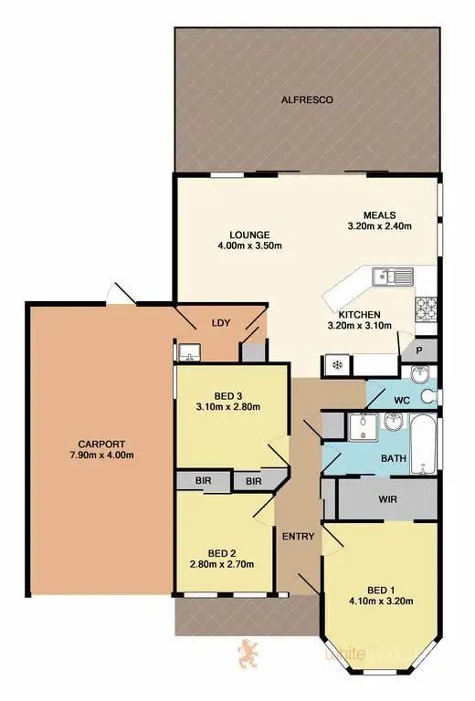 Floorplan of Homely house listing, 9 Gardenia Place, Whittlesea VIC 3757