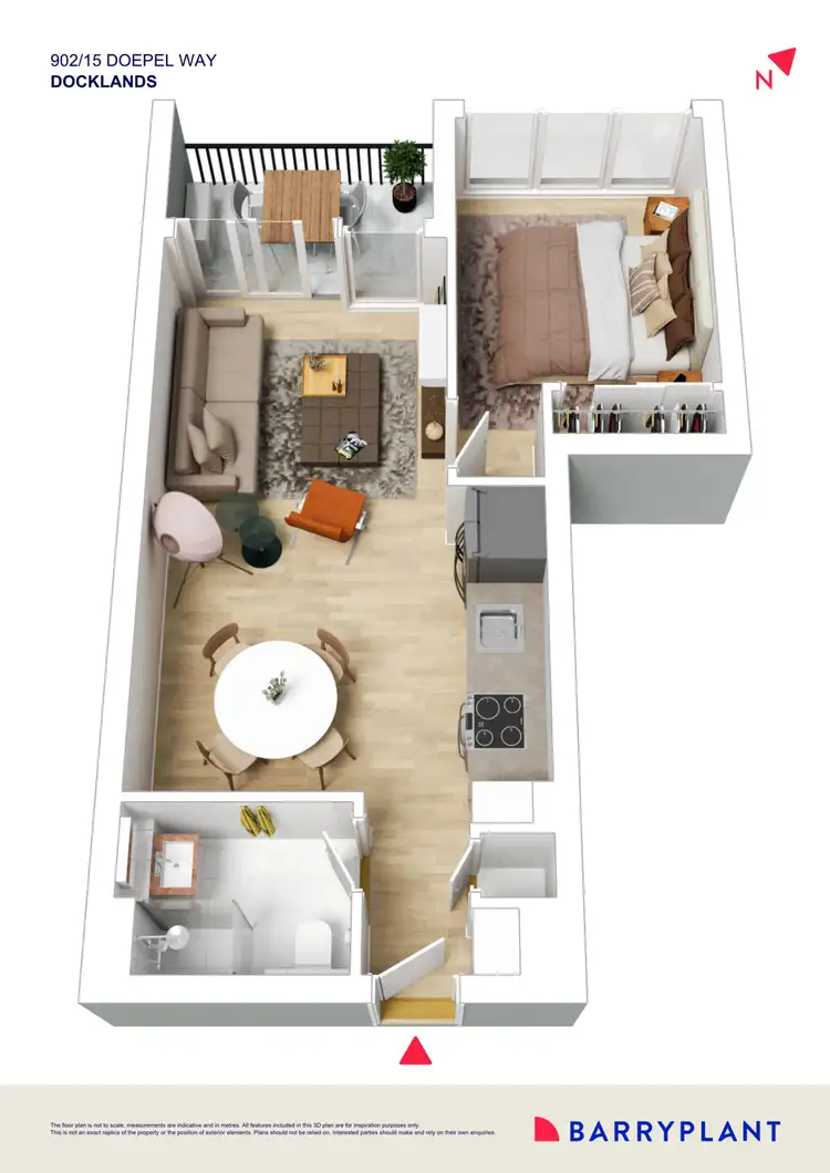 Floorplan of Homely apartment listing, 902/15 Doepel Way, Docklands VIC 3008
