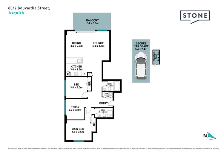 Floorplan of Homely apartment listing, 60/2 Bouvardia Street, Asquith NSW 2077