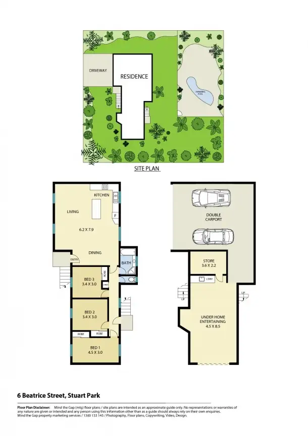 Floorplan of Homely house listing, 6 Beatrice Street, Stuart Park NT 820