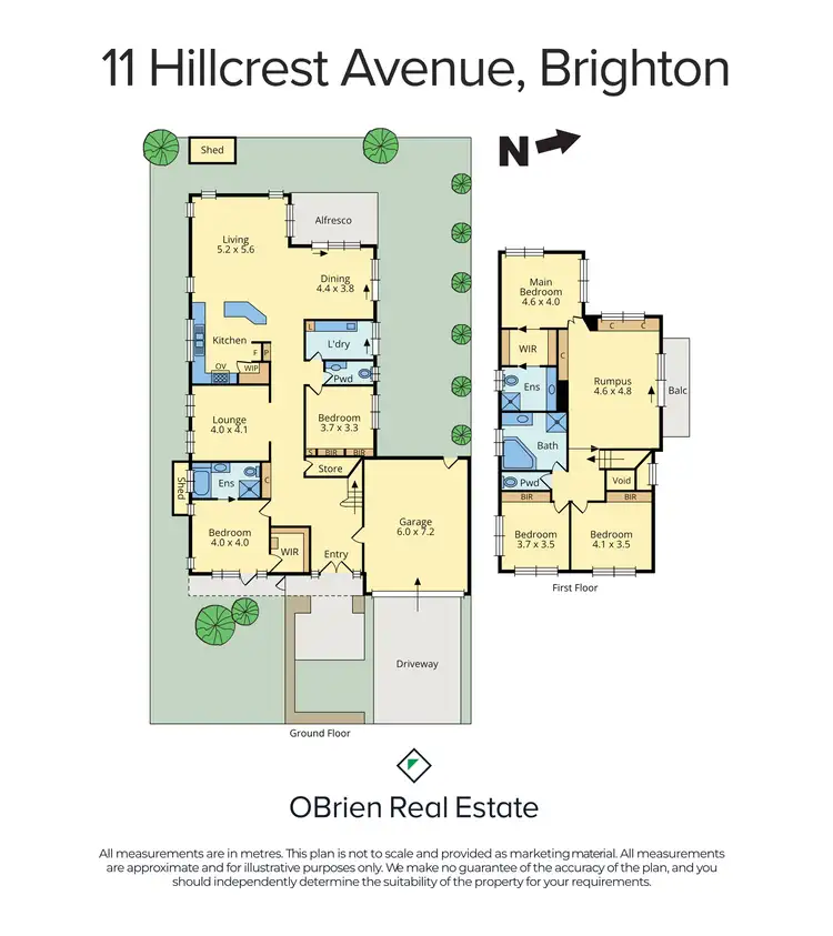 Floorplan of Homely house listing, 11 Hillcrest Avenue, Brighton VIC 3186