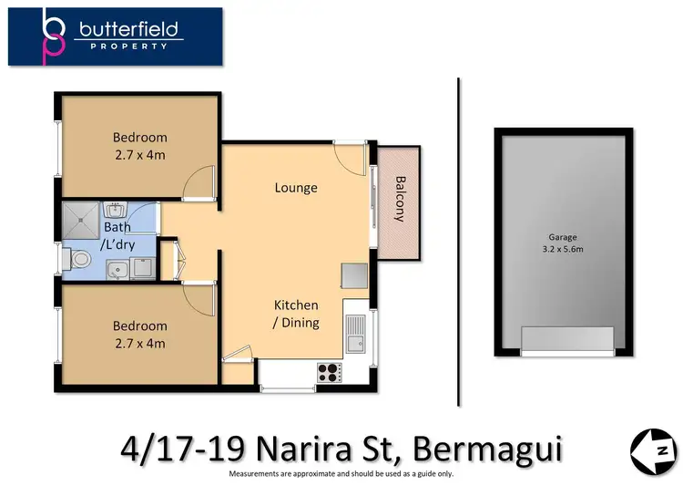 Floorplan of Homely unit listing, 4/17-19 Narira Street, Bermagui NSW 2546