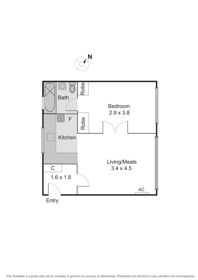 Floorplan of Homely apartment listing, 6/22 Kendall Street, Elwood VIC 3184