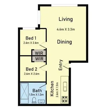 Floorplan of Homely apartment listing, 1906/39 Lonsdale Street, Melbourne VIC 3000