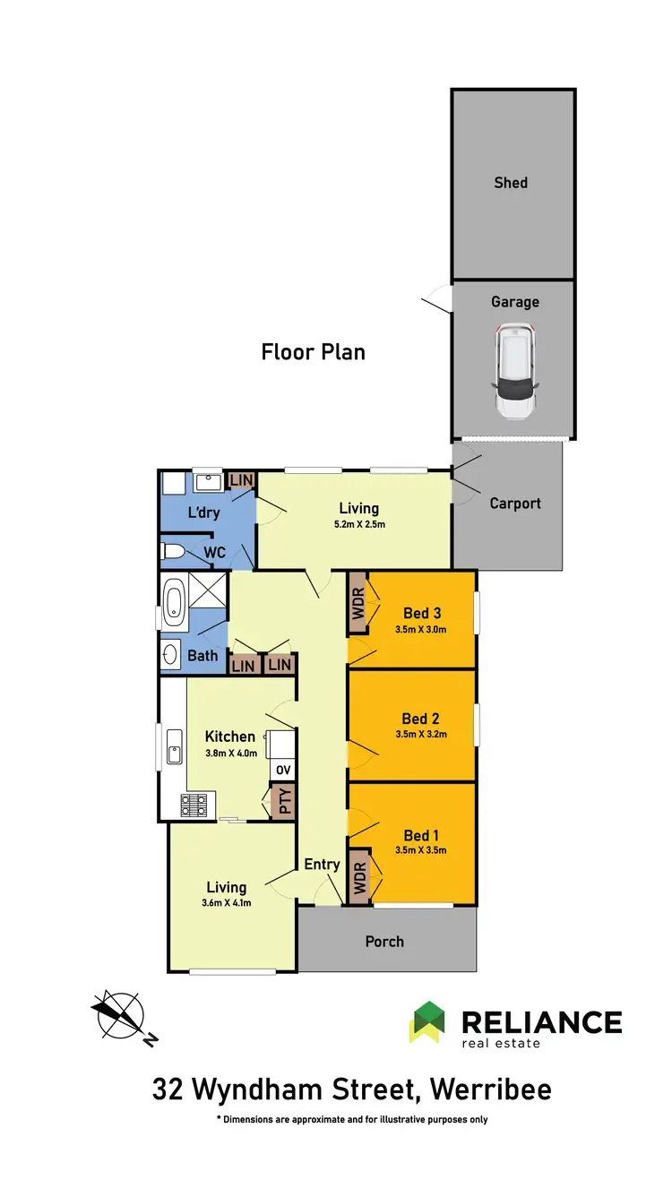 Floorplan of Homely house listing, 32 Wyndham Street, Werribee VIC 3030