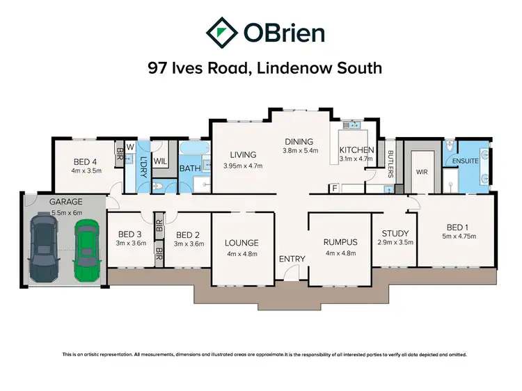 Floorplan of Homely house listing, 97 Ives Road, Lindenow South VIC 3875