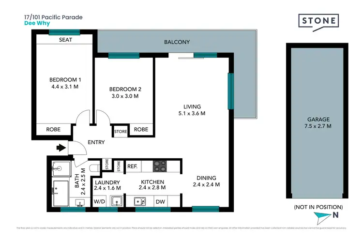 Floorplan of Homely apartment listing, 17/101 Pacific Parade, Dee Why NSW 2099