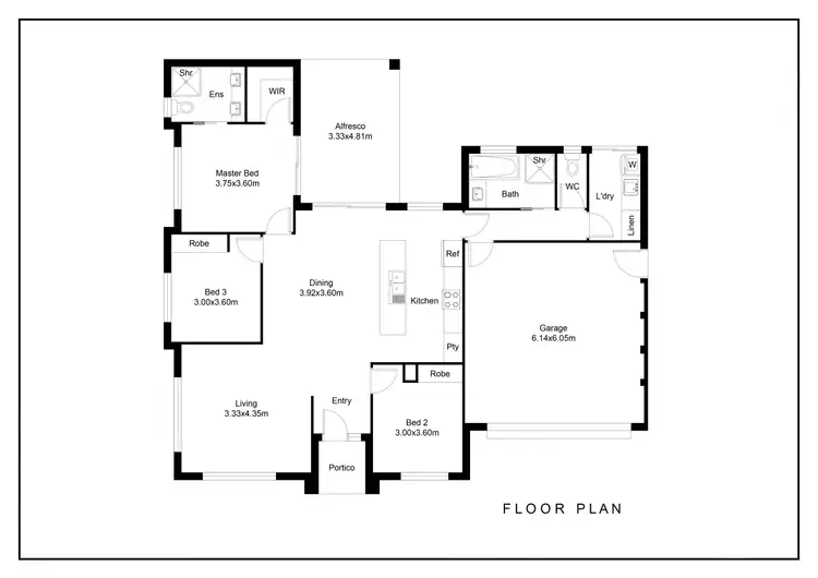 Floorplan of Homely house listing, 22 Pound Road, Leneva VIC 3691