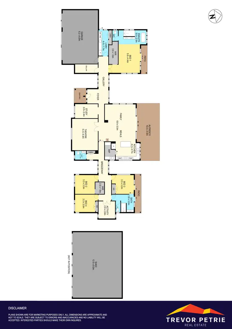 Floorplan of Homely rural property listing, 411 Buninyong - Mount Mercer Road, Durham Lead VIC 3352