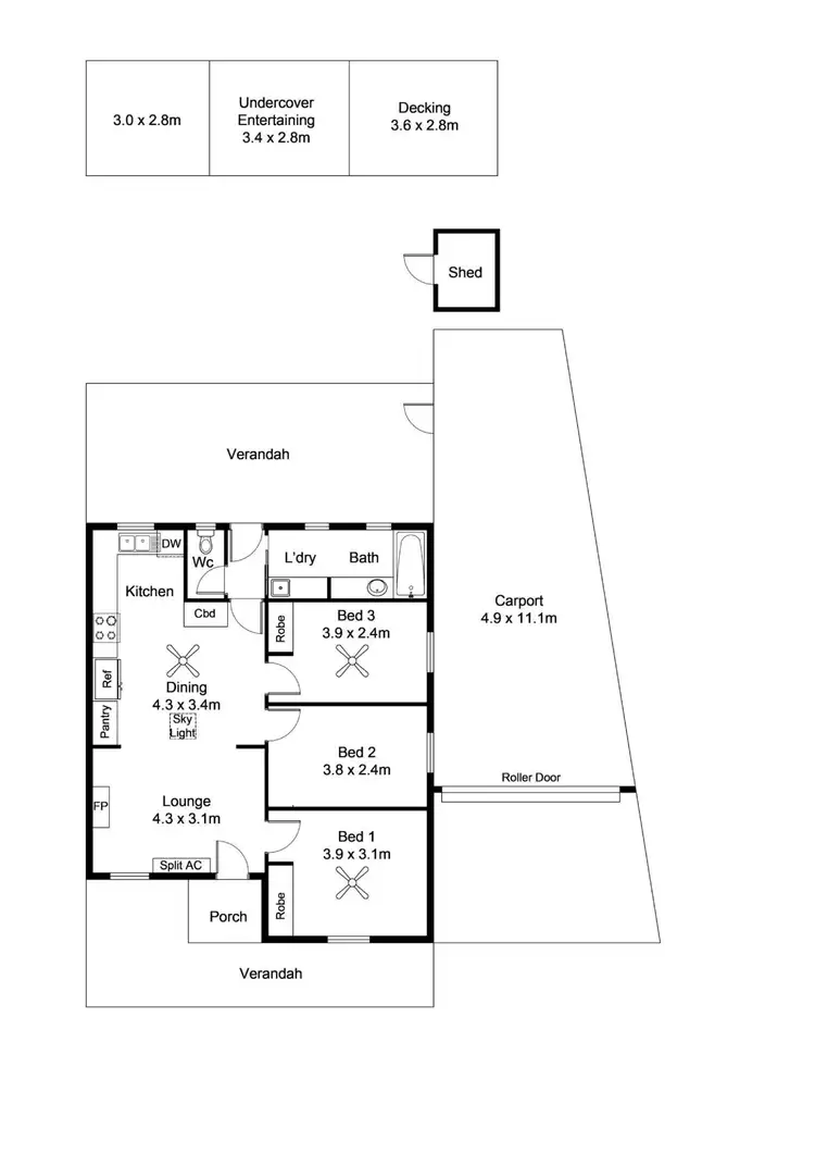 Floorplan of Homely house listing, 55 Elmgrove Road, Salisbury North SA 5108