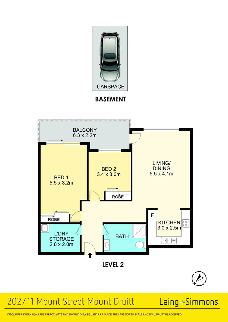 Floorplan of Homely unit listing, 202/11 Mount Street, Mount Druitt NSW 2770