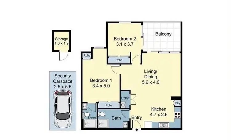 Floorplan of Homely apartment listing, 1.101/396 Canterbury Road, Canterbury NSW 2193
