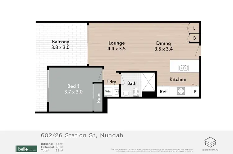 Floorplan of Homely apartment listing, 602/26 Station Street, Nundah QLD 4012