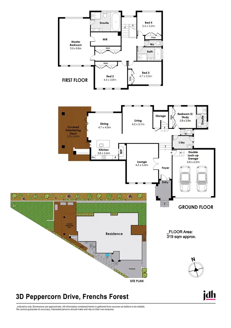 Floorplan of Homely house listing, 3D Peppercorn Drive, Frenchs Forest NSW 2086