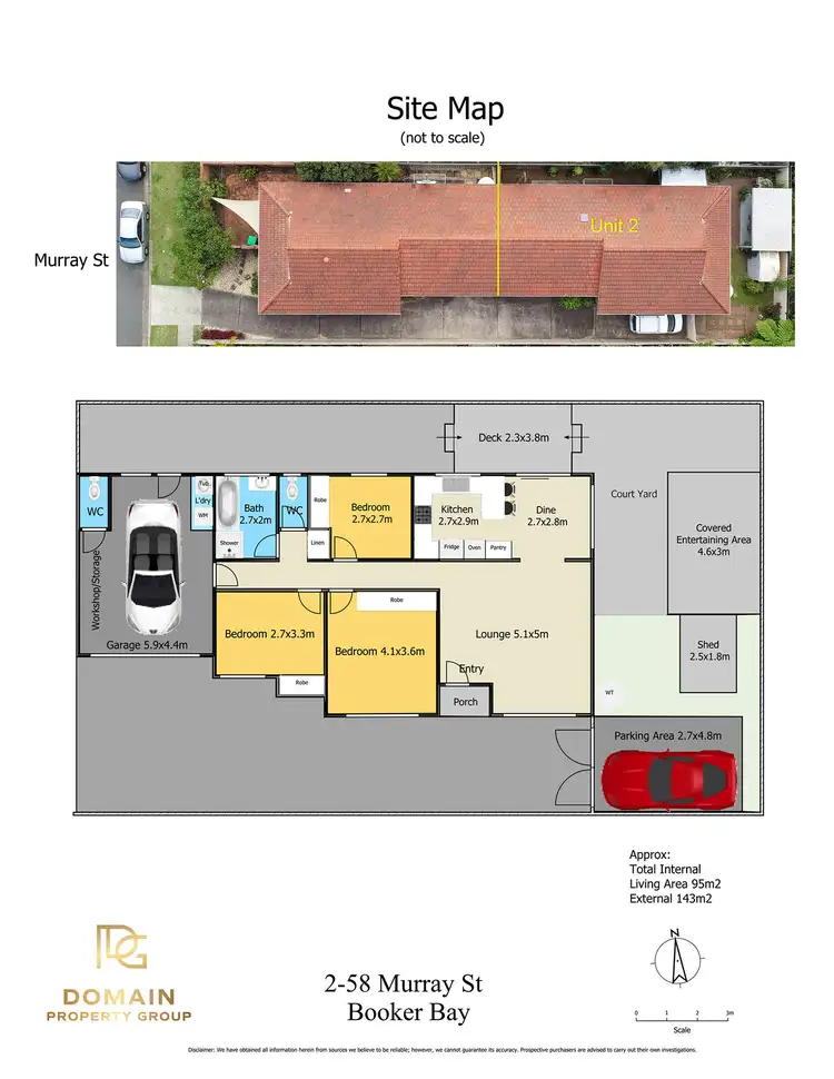 Floorplan of Homely villa listing, 2/58 Murray Street, Booker Bay NSW 2257