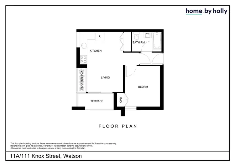Floorplan of Homely apartment listing, 11A/111 Knox Street, Watson ACT 2602