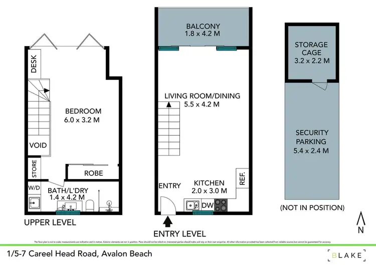 Floorplan of Homely apartment listing, 1/5-7 Careel Head Road, Avalon Beach NSW 2107