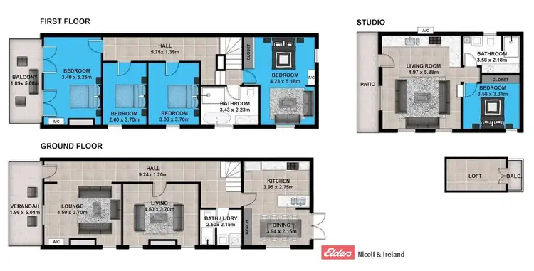 Floorplan of Homely house listing, 92 Russell Street, Bathurst NSW 2795