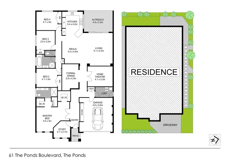 Floorplan of Homely house listing, 61 The Ponds Boulevard, The Ponds NSW 2769