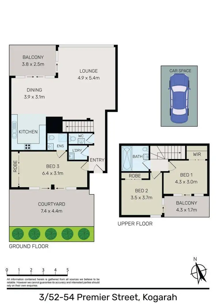 Floorplan of Homely apartment listing, 3/52-54 Premier Street, Kogarah NSW 2217