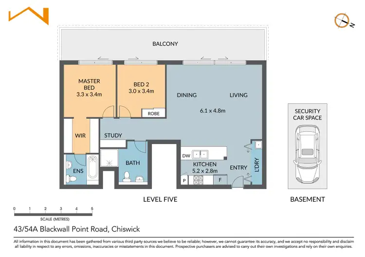 Floorplan of Homely apartment listing, 43/54A Blackwall Point Road, Chiswick NSW 2046