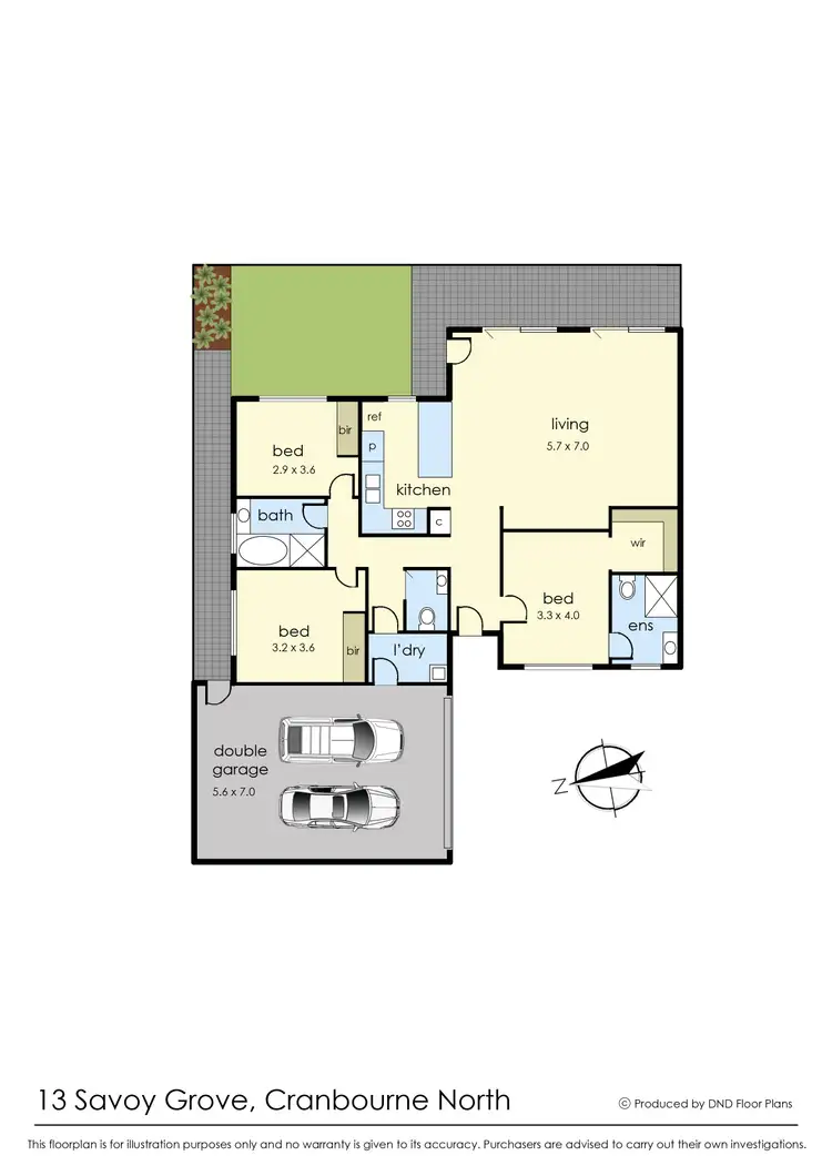 Floorplan of Homely house listing, 13 Savoy Grove, Cranbourne North VIC 3977