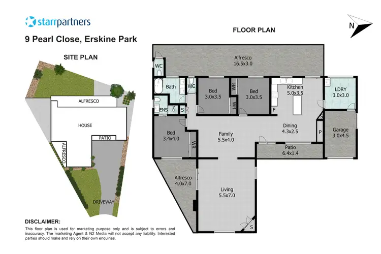 Floorplan of Homely house listing, 9 Pearl Close, Erskine Park NSW 2759