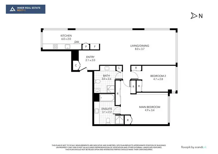 Floorplan of Homely apartment listing, 66/604 St Kilda Road, Melbourne VIC 3004
