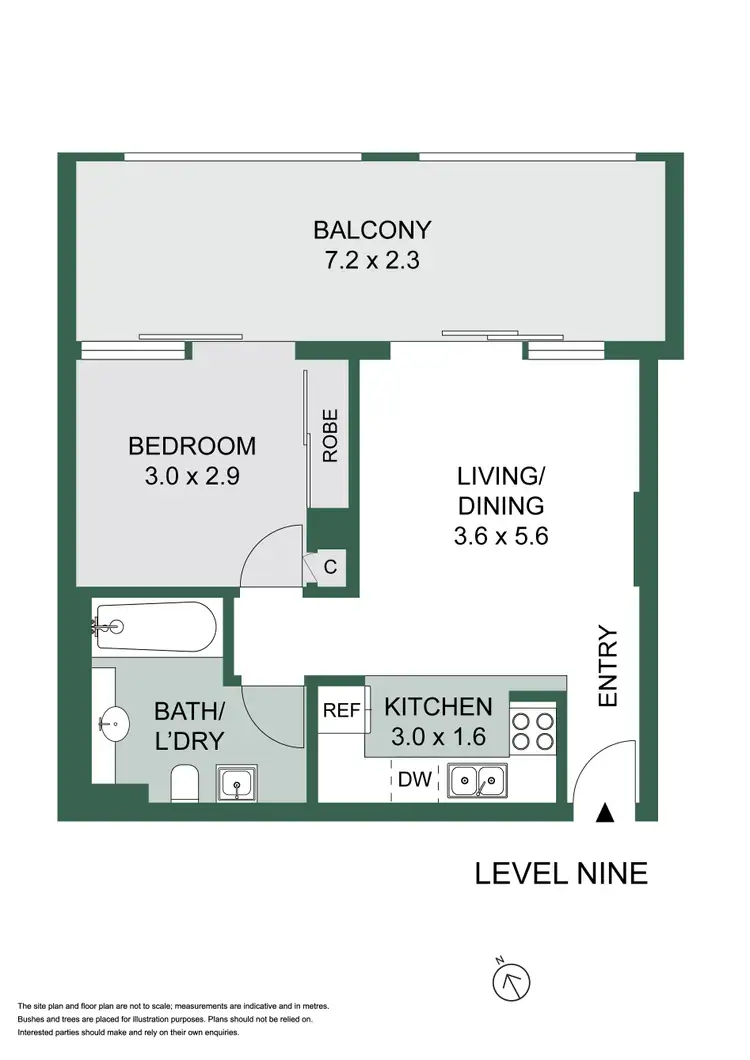 Floorplan of Homely apartment listing, 912/242 Elizabeth Street, Surry Hills NSW 2010