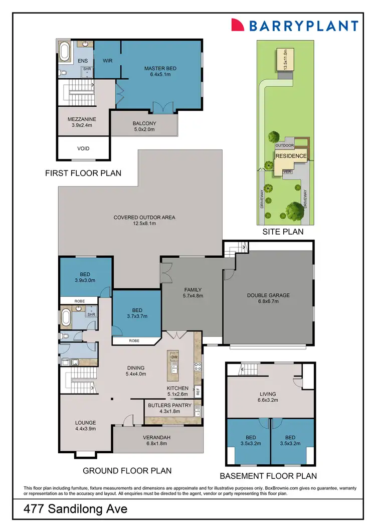 Floorplan of Homely house listing, 477 Sandilong Avenue, Irymple VIC 3498