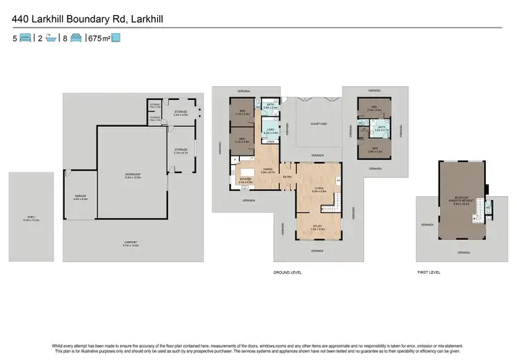Floorplan of Homely house listing, 440 Larkhill Boundary Road, Glamorgan Vale QLD 4306