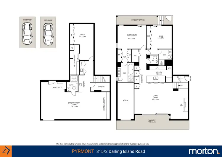 Floorplan of Homely apartment listing, 315/3 Darling Island Road, Pyrmont NSW 2009