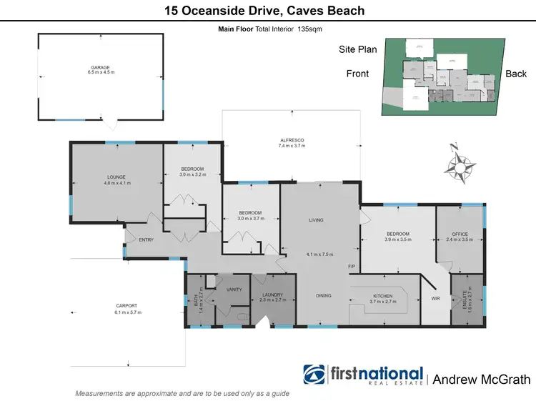 Floorplan of Homely house listing, 15 Oceanside Drive, Caves Beach NSW 2281