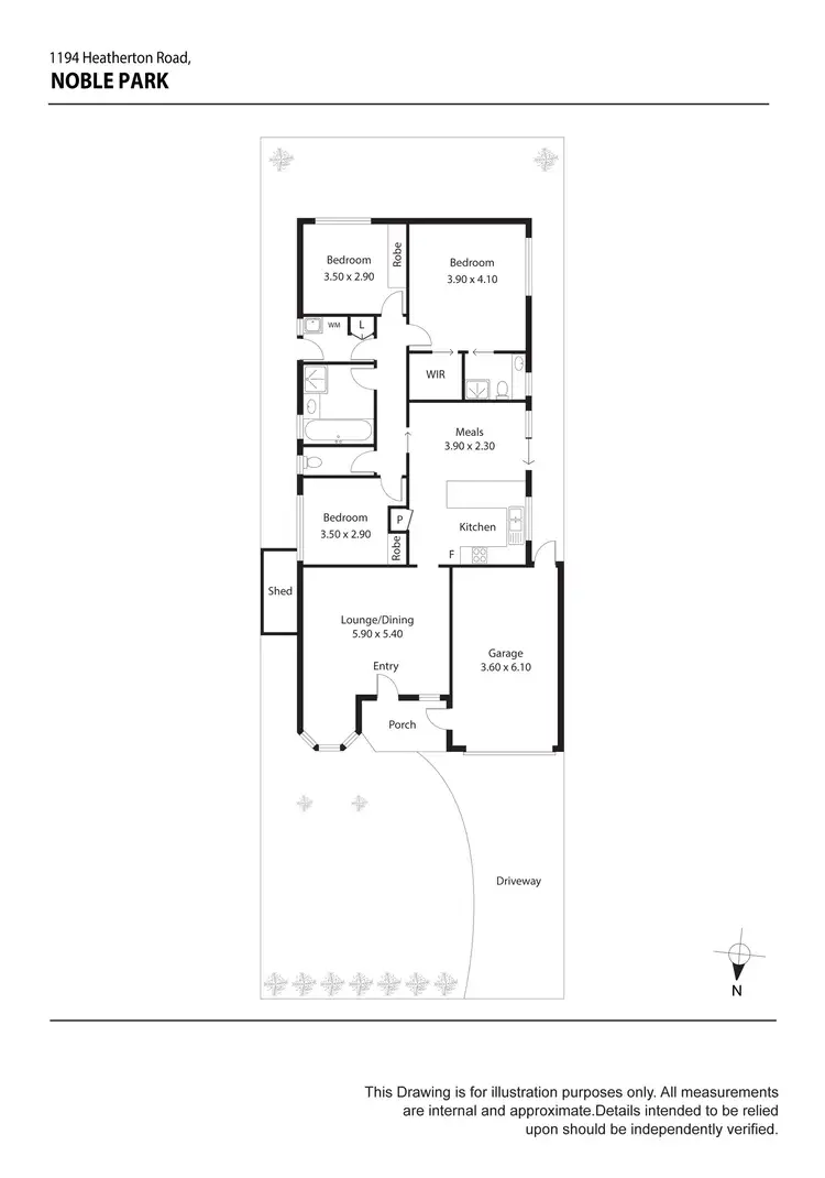 Floorplan of Homely house listing, 1194 Heatherton Road, Noble Park VIC 3174