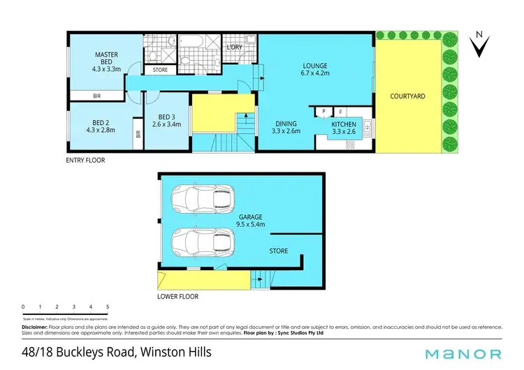 Floorplan of Homely townhouse listing, 48/18 Buckleys Road, Winston Hills NSW 2153