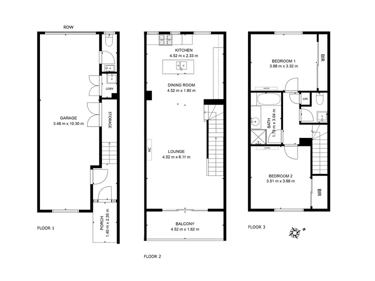 Floorplan of Homely townhouse listing, 7 Kai Close, Caroline Springs VIC 3023