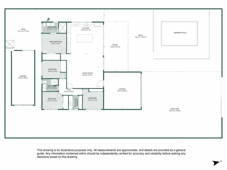Floorplan of Homely house listing, 61 Sandpiper Avenue, Djugun WA 6725