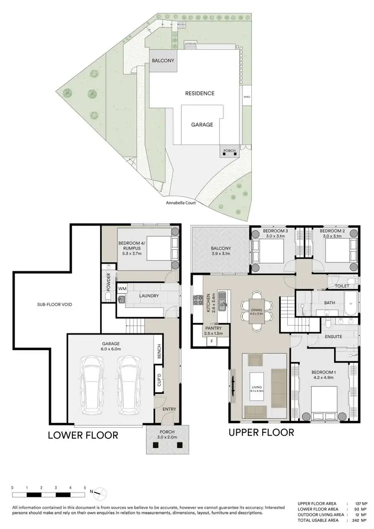 Floorplan of Homely house listing, 6 Annabella Court, Geilston Bay TAS 7015