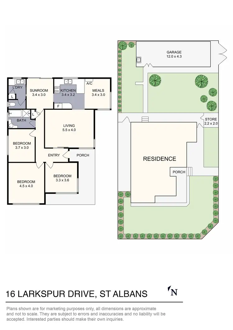 Floorplan of Homely house listing, 16 Larkspur Drive, St Albans VIC 3021