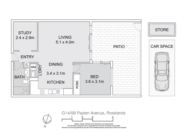 Floorplan of Homely apartment listing, G14/98 Payten Avenue, Roselands NSW 2196