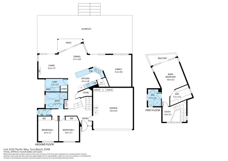 Floorplan of Homely house listing, 2/62 Pacific Way, Tura Beach NSW 2548