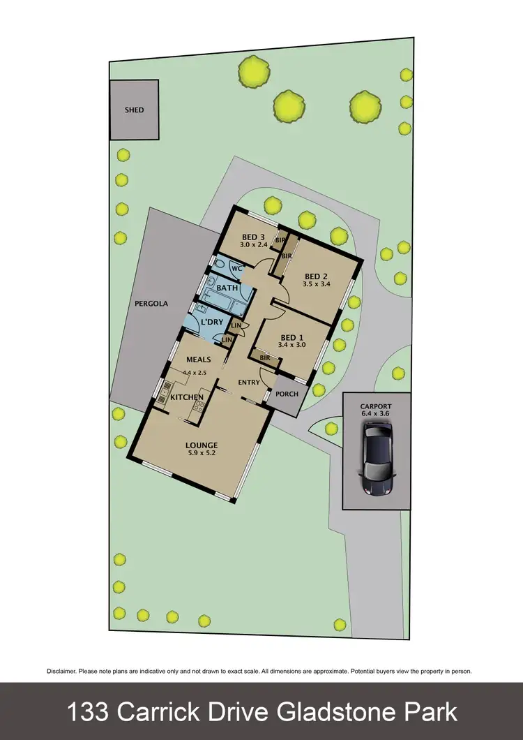 Floorplan of Homely house listing, 133 Carrick Drive, Gladstone Park VIC 3043